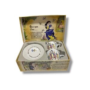 Snow White Fairytale Espresso Cup‎ Saucer Set 2 Cardew Design Storybook Boxed
